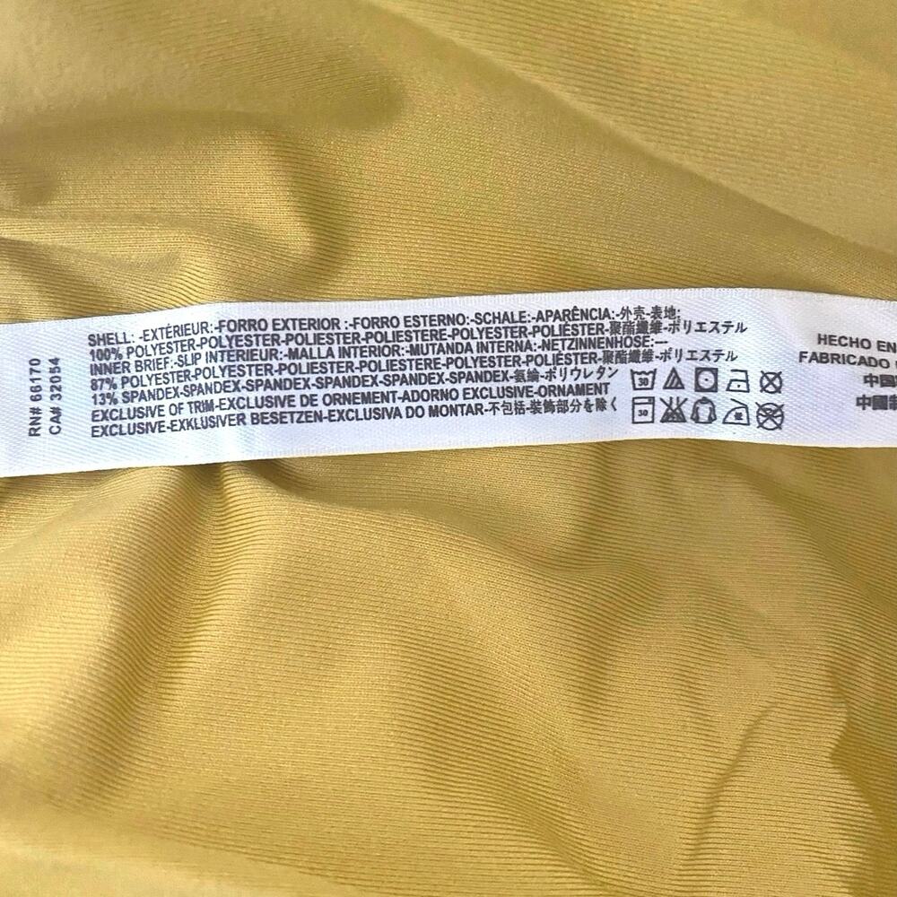 NEW Free People FP Movement Moonlight Reflective Running Shorts in Yellow Size L - Picture 12 of 13